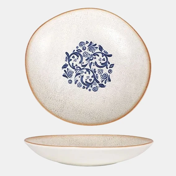 Plato hondo irregular porcelana Laudum. 26 x 24 cm - 6 Uds.