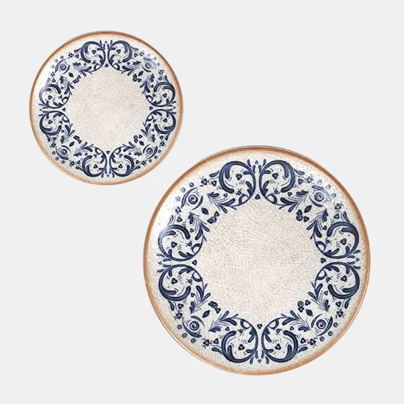 Plato postre porcelana Laudum. ø21 x 2,2 cm - 12 Uds.