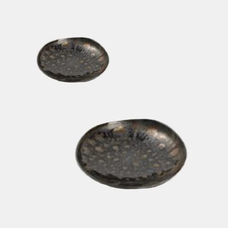 Plato hondo de porcelana negro Nobile. ø20 cm - 4 Uds.