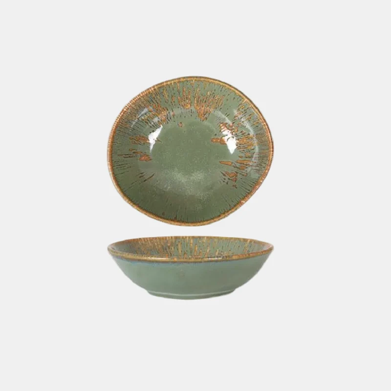 Bowl porcelana verde Tango Barroco II. 18 x 16 x 5,5 cm - 12 Uds.