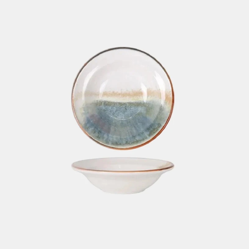 Plato degustación porcelana Caravansar. ø16 x 4 cm - 6 Uds.