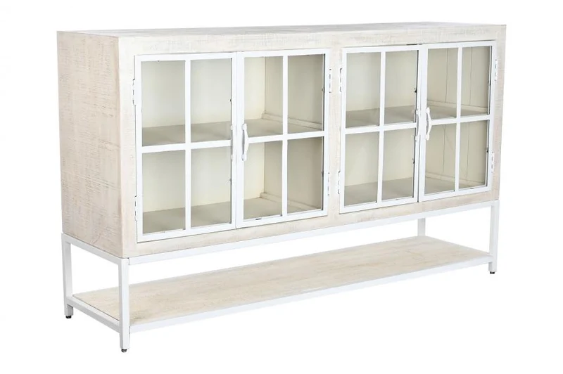 BUFFET MANGO METAL 170X45X100 DECAPE BLANCO