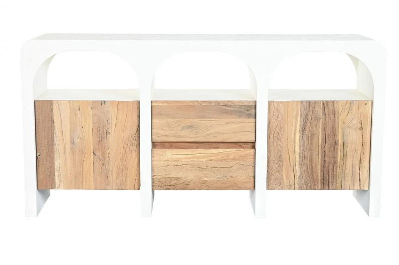 BUFFET MADERA RECICLADA MANGO 161X40X82 BLANCO