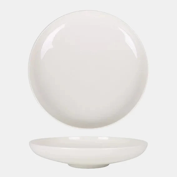 Plato pasta de porcelana blanca Hygge. Varias medidas - 6 Uds.
