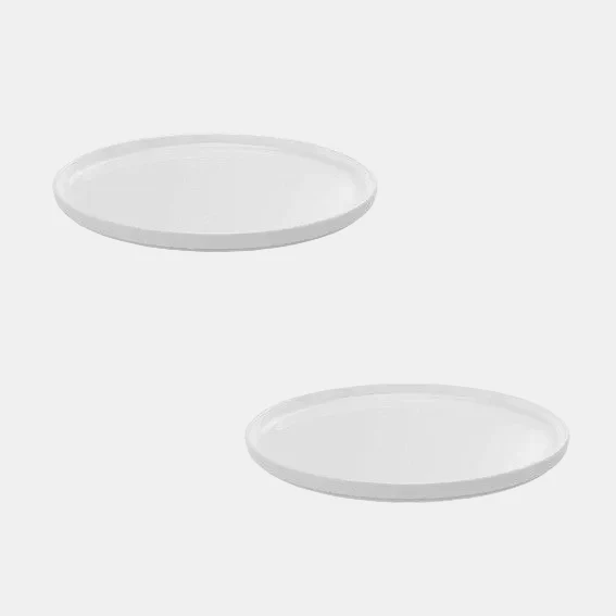 Plato postre de porcelana blanca Hygge. ø16 cm - 12 Uds.