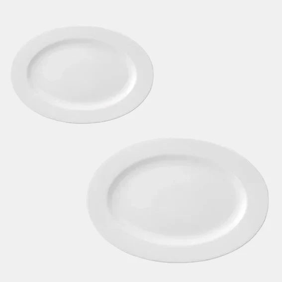 Plato oval porcelana Prime Ariane. ø22 cm - 12 Uds.