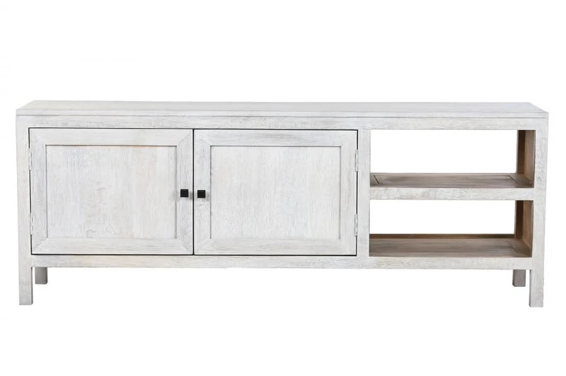 MUEBLE TV MANGO 160X40X60 BLANCO