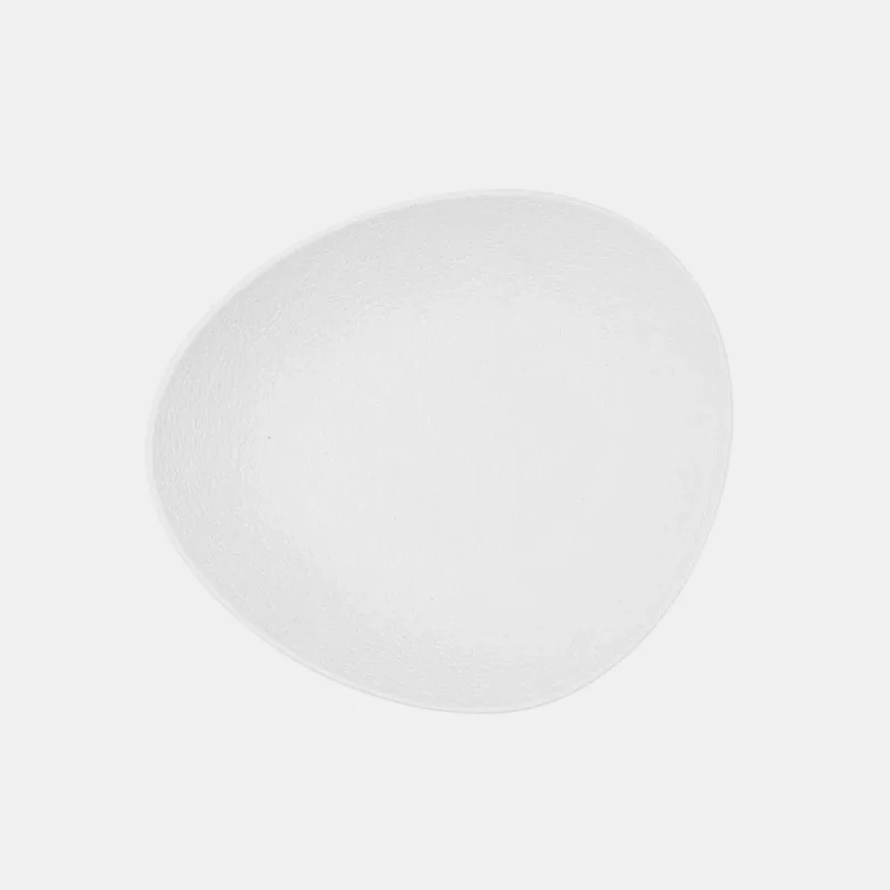 Plato hondo ovalado irregular porcelana Fosil. 22 x 19 cm. Varios colores - 6 Uds.