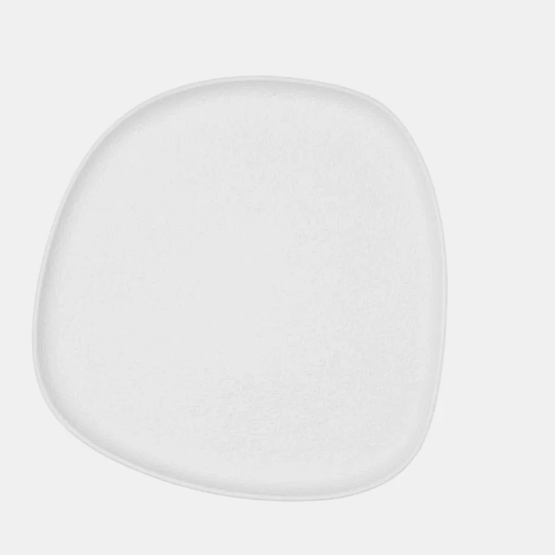 Plato llano cuadrado irregular porcelana Fosil. 26 x 25 cm. Varios colores - 6 Uds.
