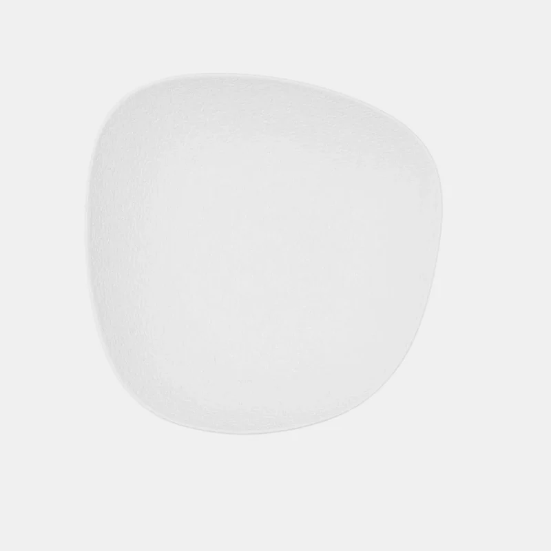 Plato hondo cuadrado irregular porcelana Fosil 21.9 x 21.7 x 4.8 cm. Varios colores - 6 Uds.