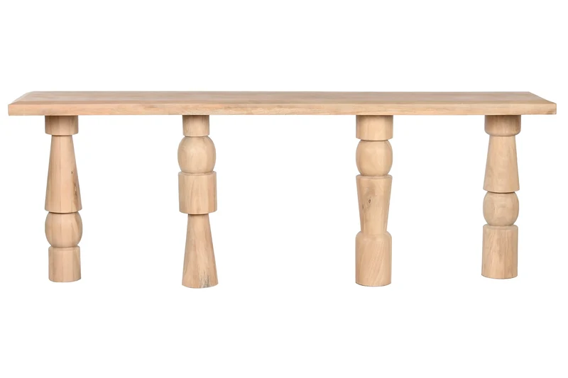 CONSOLA MANGO 216X40X77 NATURAL