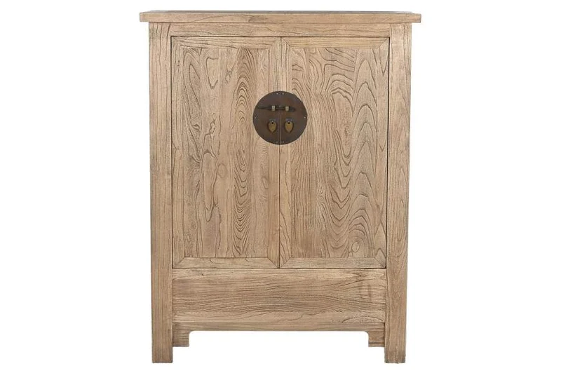 ARMARIO OLMO MACIZO 102X40X132 ENVEJECIDO NATURAL
