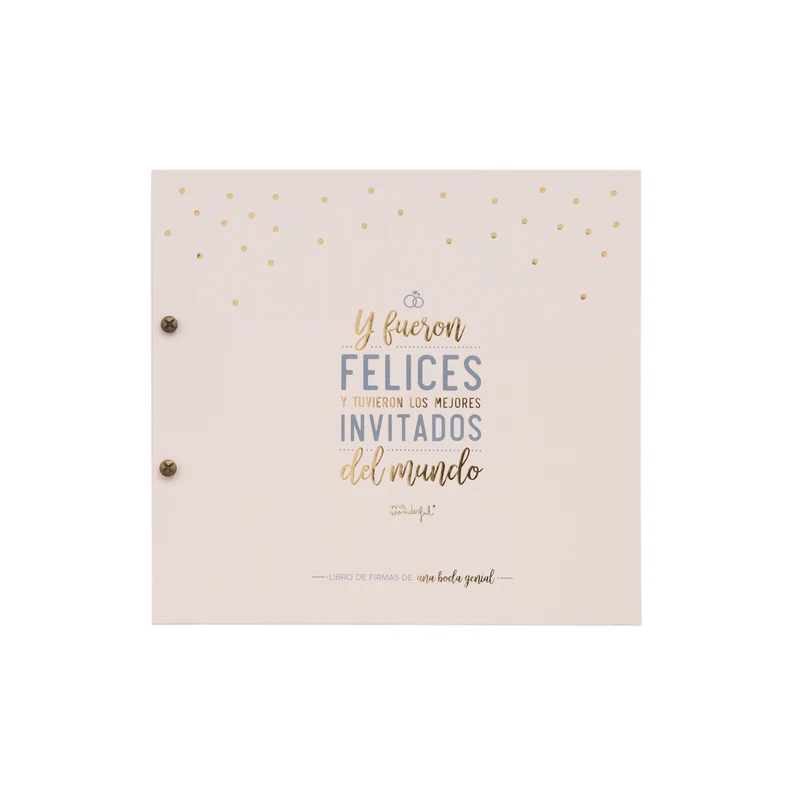 Libro de firmas de una boda genial