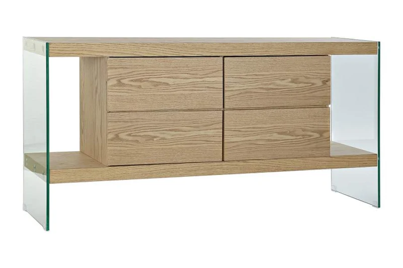 BUFFET CRISTAL MDF 160X45X80 MARRON CLARO