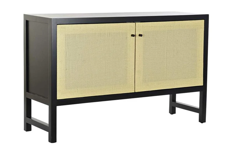 BUFFET ABETO RATAN 120X38X76 NEGRO