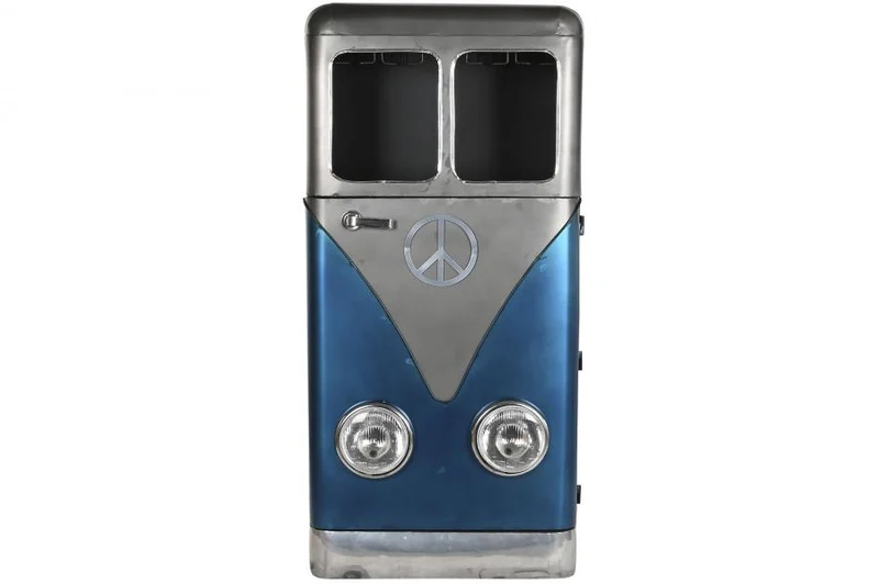 BOTELLERO METAL 71X43X152 FURGONETA AZUL
