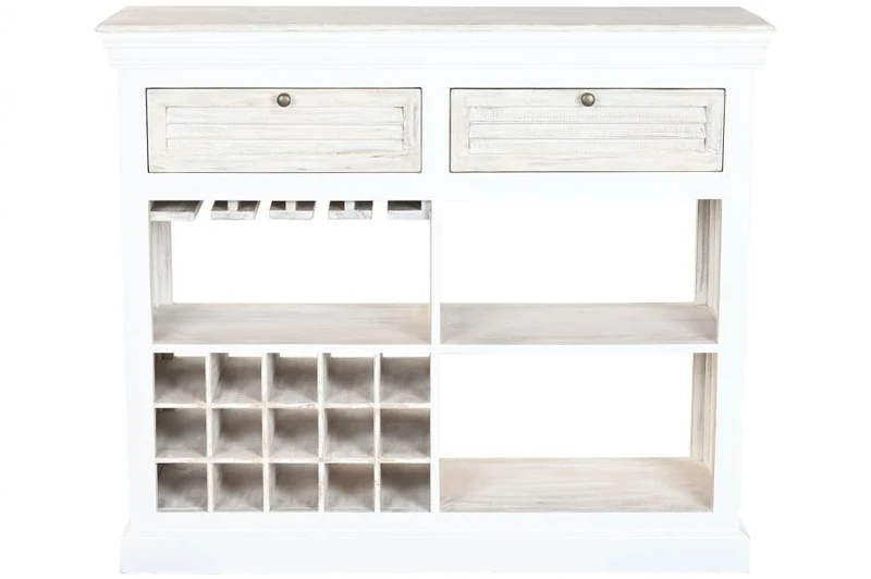 BOTELLERO MANGO 120X40X98 DESGASTADO BLANCO