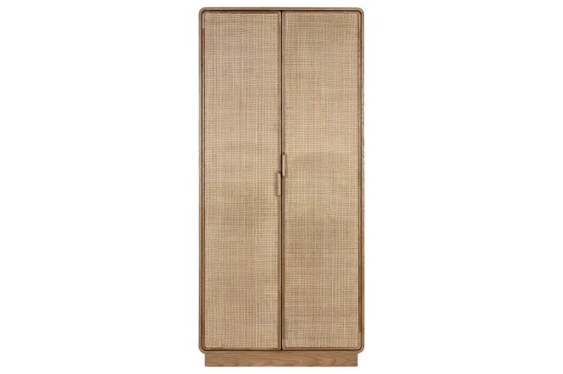ARMARIO ROBLE RATAN 91X45X203 VENEER NATURAL
