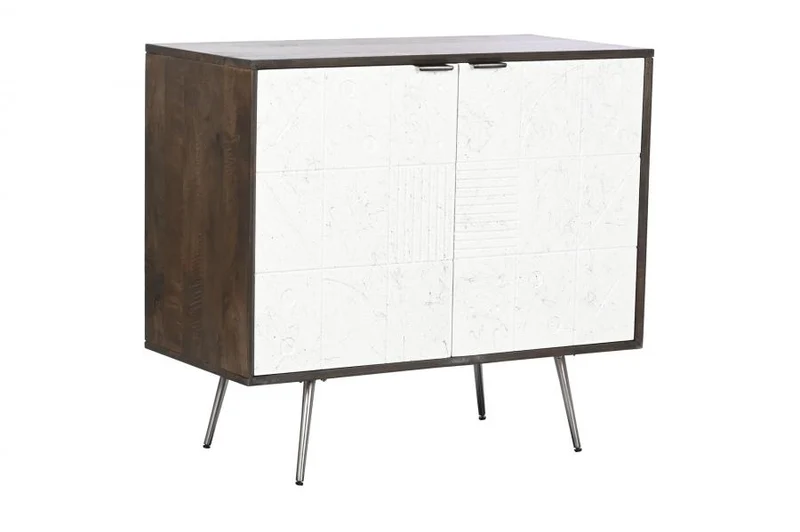 APARADOR MANGO METAL 90X43X82 BLANCO