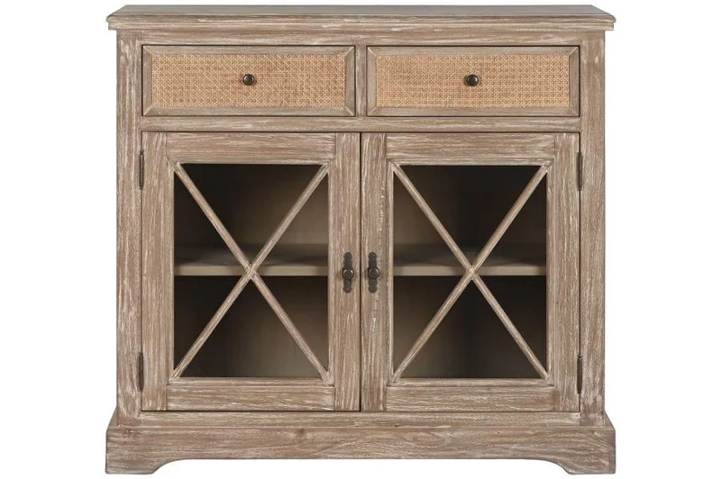 APARADOR MADERA DE BAYUR RATAN 100X45X90