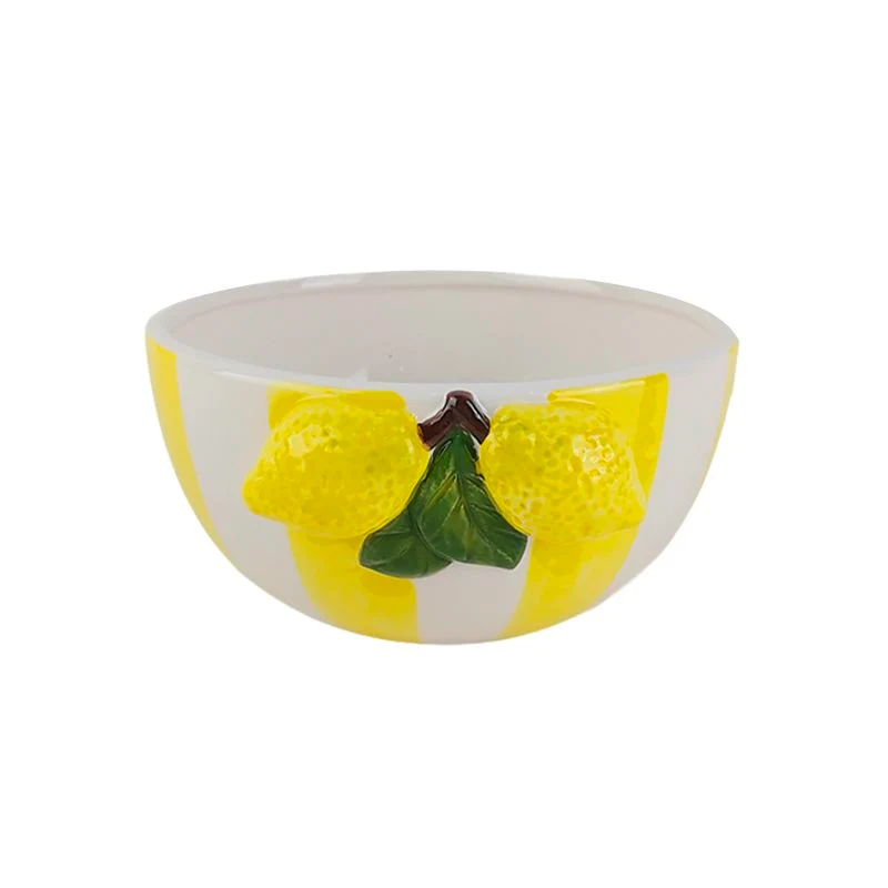 BOL 19,5CM RAYAS LIMONES