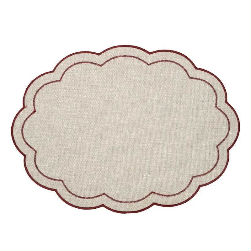INDIVIDUAL ONDAS BOIS&TERRE ROJO 45X33CM