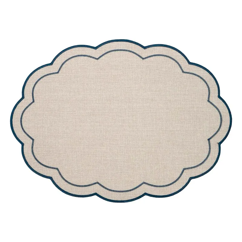 INDIVIDUAL ONDAS BOIS&TERRE AZUL 45X33CM