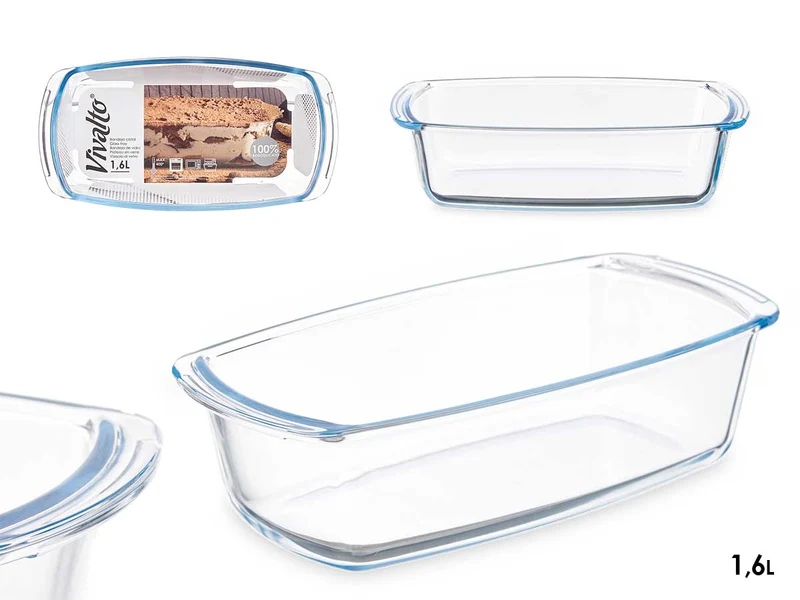 BANDEJA BOROSILICATO RECTANGULAR ASAS 1,6L