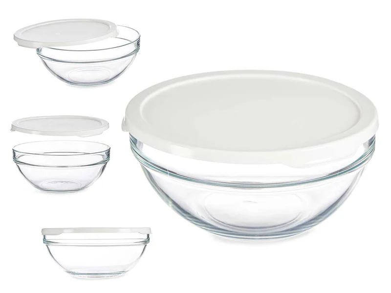 FIAMBRERA REDONDA CHEFS CON TAPA BLANCA 1,7L