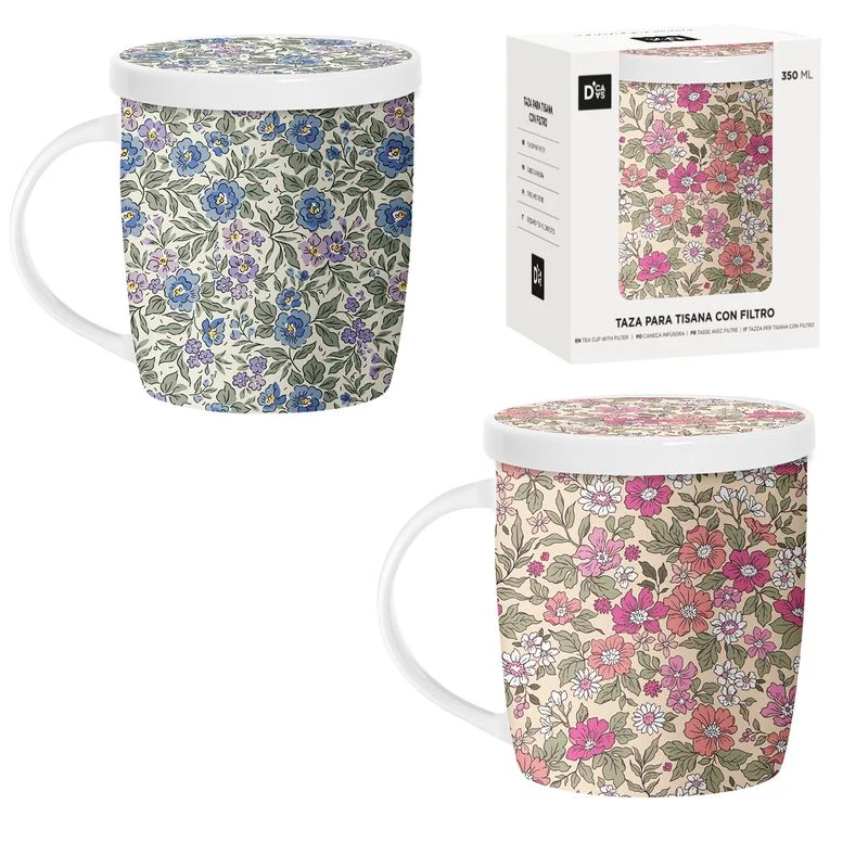 TISANA 350ML CON FILTRO FLORES
