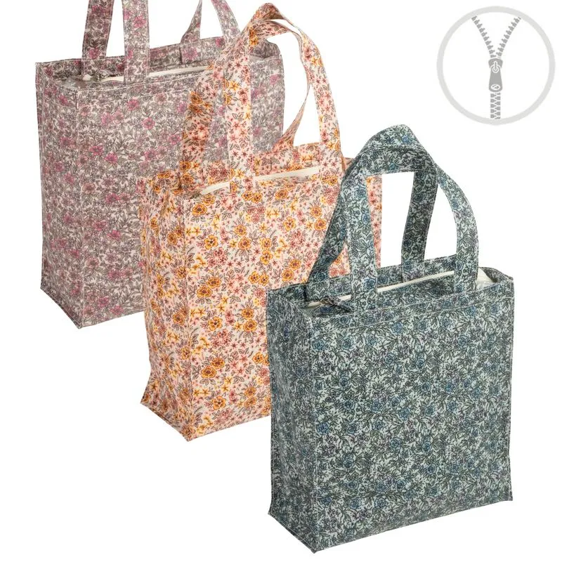 BOLSA CON CREMALLERA WATERPROOF FLORES