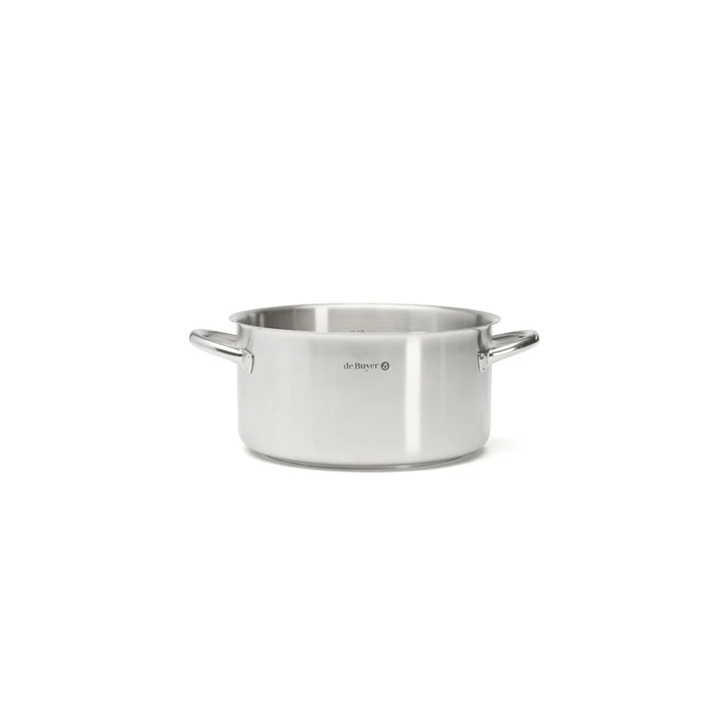Olla baja de acero inoxidable Prim Appety de De Buyer