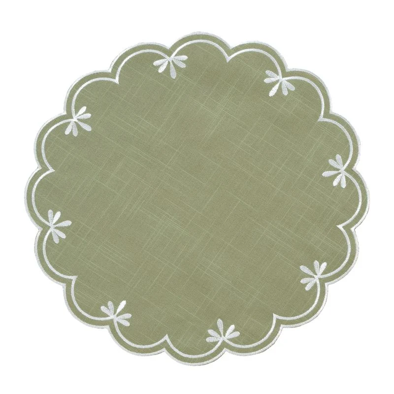 INDIVIDUAL 38CM ONDAS VERDE