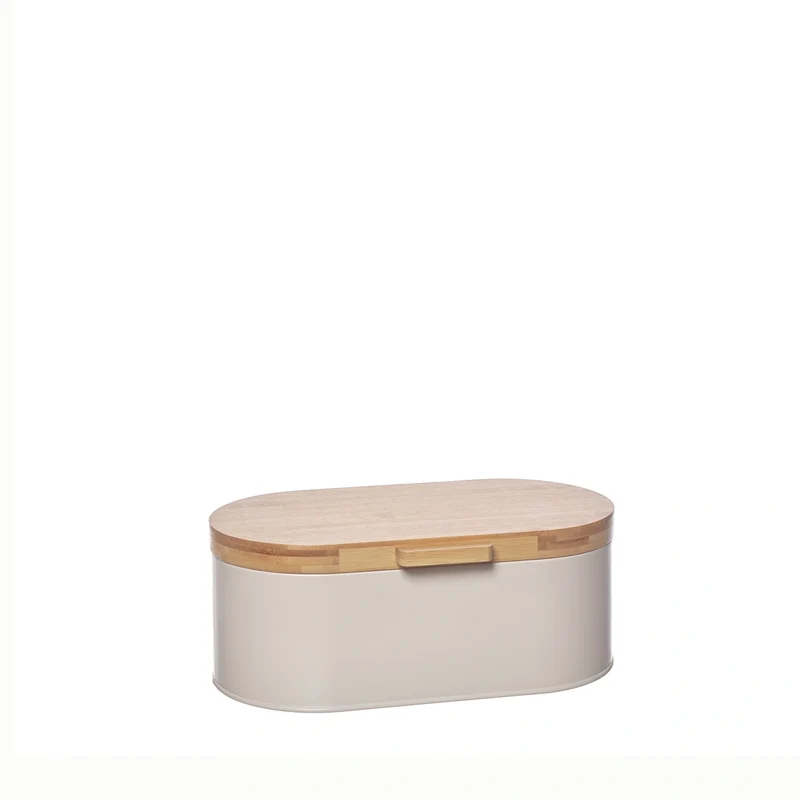 PANERA BAMBU Y METAL OVAL