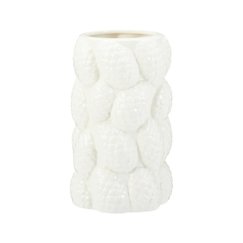 JARRON PIÑA 18CM BLANCO