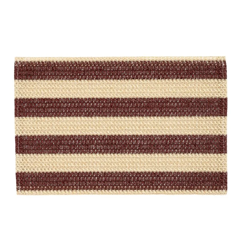 INDIVIDUAL 45X30CM RAYAS BURDEOS