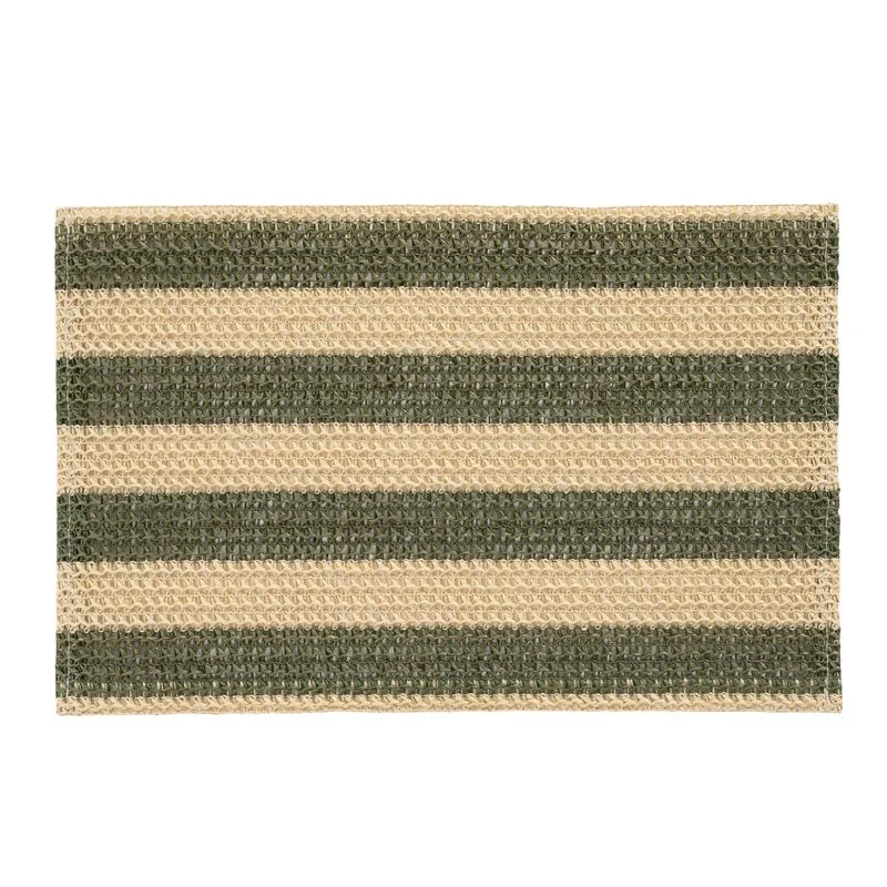 INDIVIDUAL 45X30CM RAYAS VERDE