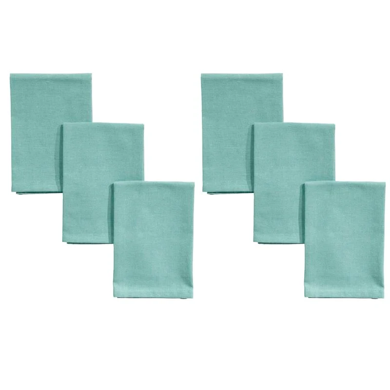 JUEGO DE 6 SERVILLETAS TURQUESA