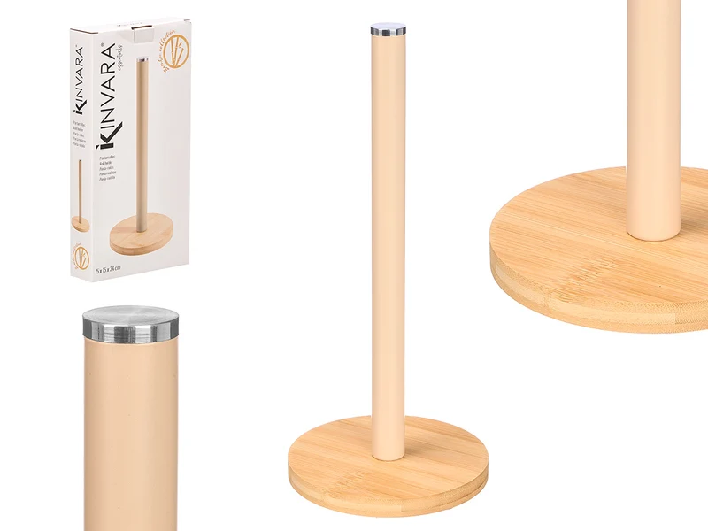 PORTARROLLO BASE BAMBU BEIGE