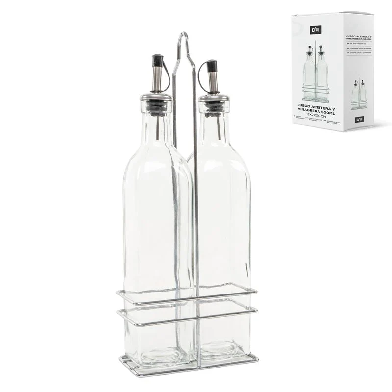JUEGO ACEITERA Y VINAGRERA 500ML