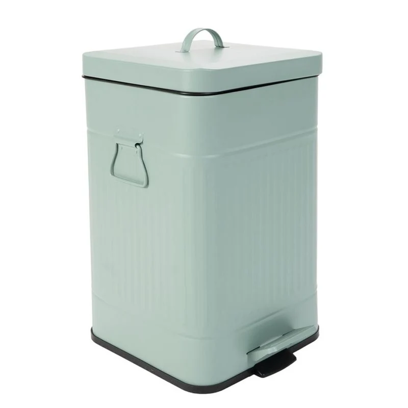 PAPELERA ANTIGUA 20L VERDE AGUA