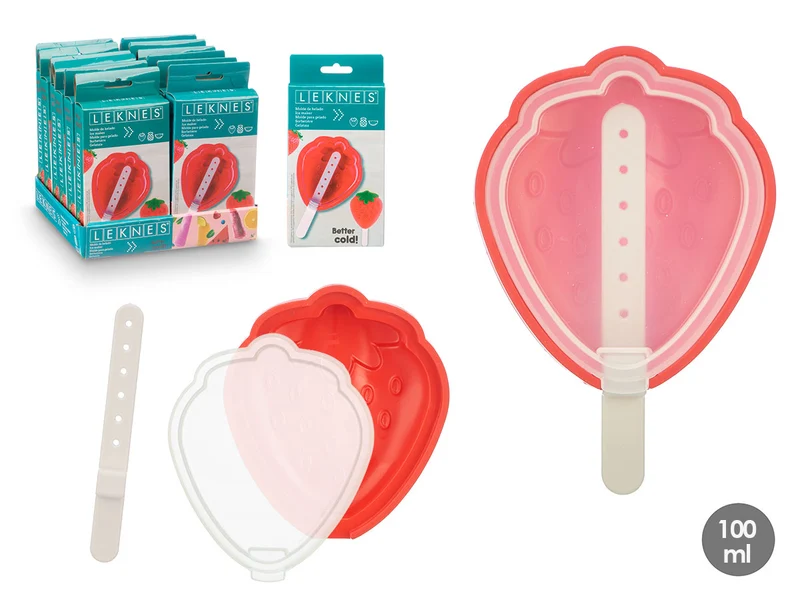 MOLDE HELADO FRESA 100ML