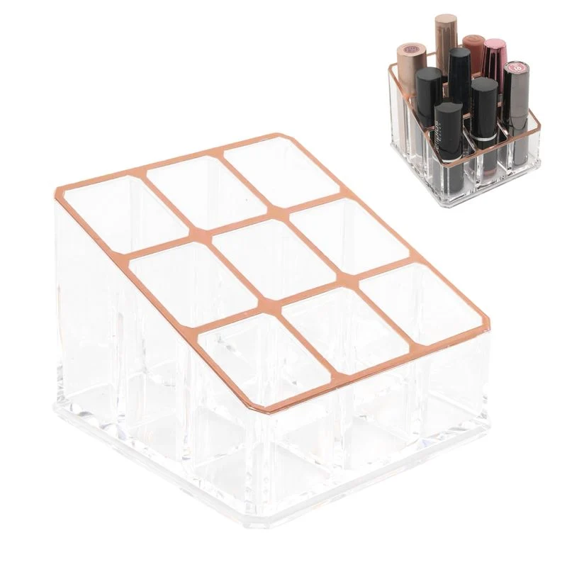 ORGANIZADOR COSMETICOS 9 DPTOS. COBRE