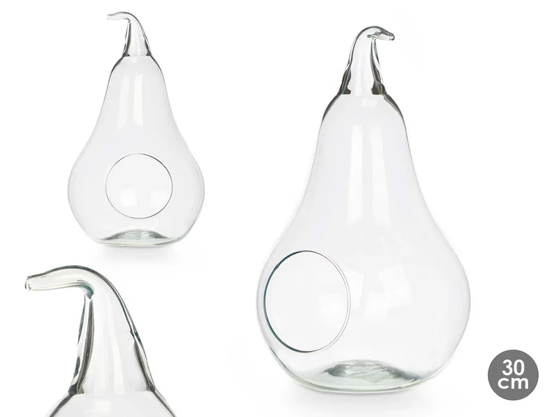 PERA CRISTAL CON AGUJERO 30CM