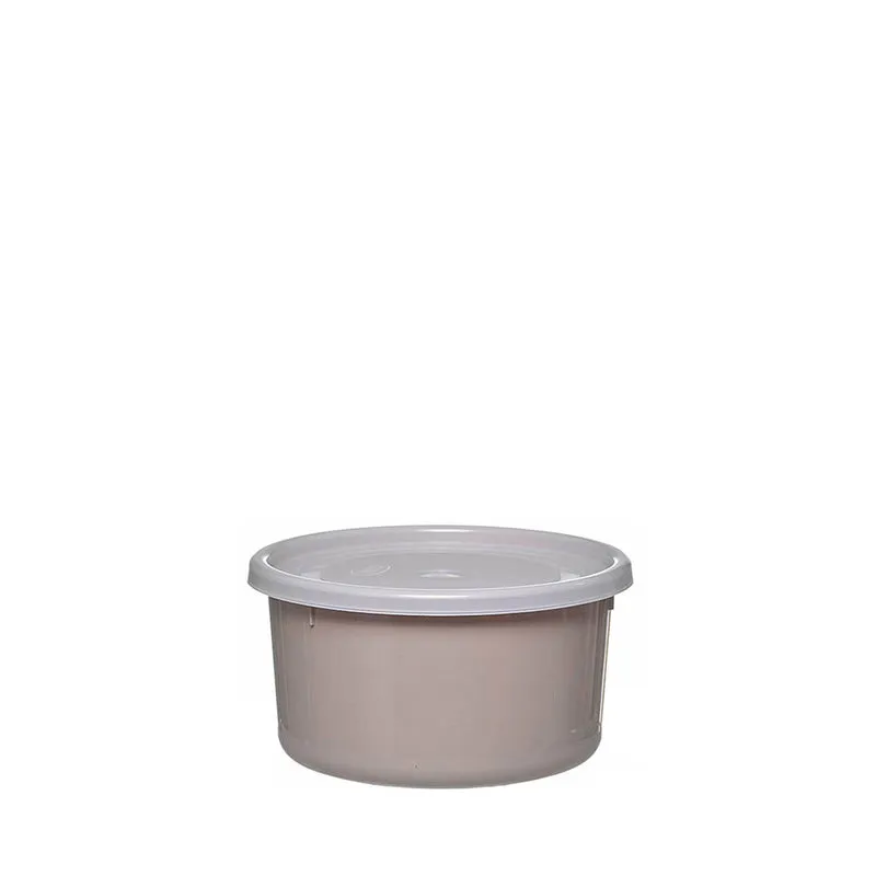 CAJA HERMETICA REDONDA BEIGE