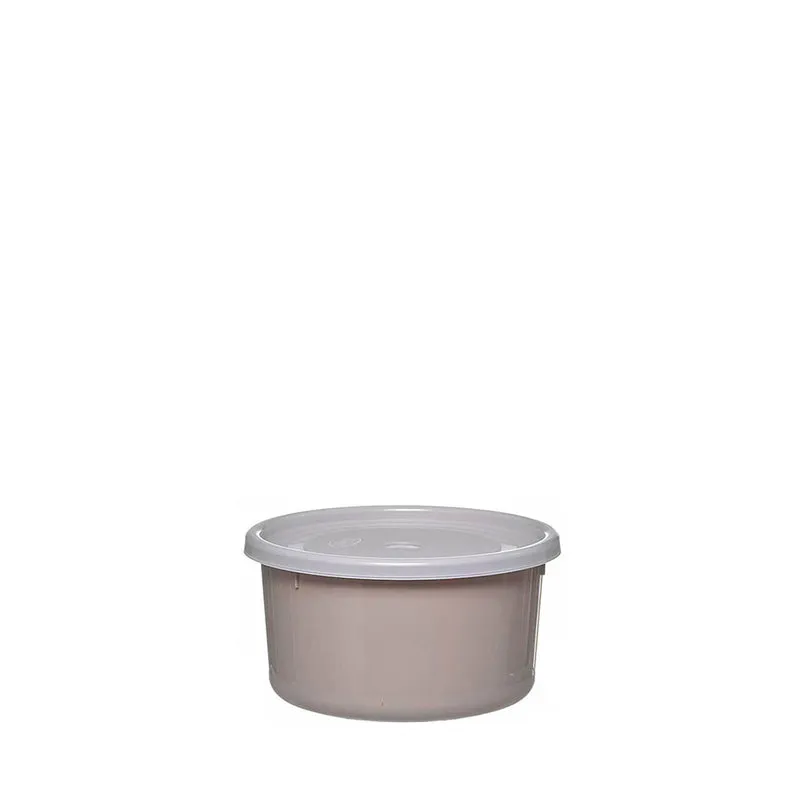 CAJA HERMETICA REDONDA BEIGE