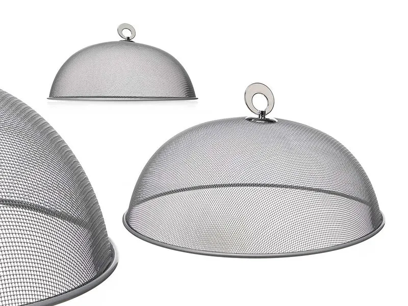 TAPA PLATO 30CM REJILLA PLATA
