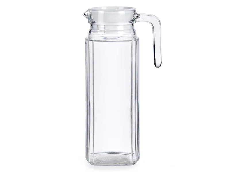 JARRA CUADRADA RAYADA 1L