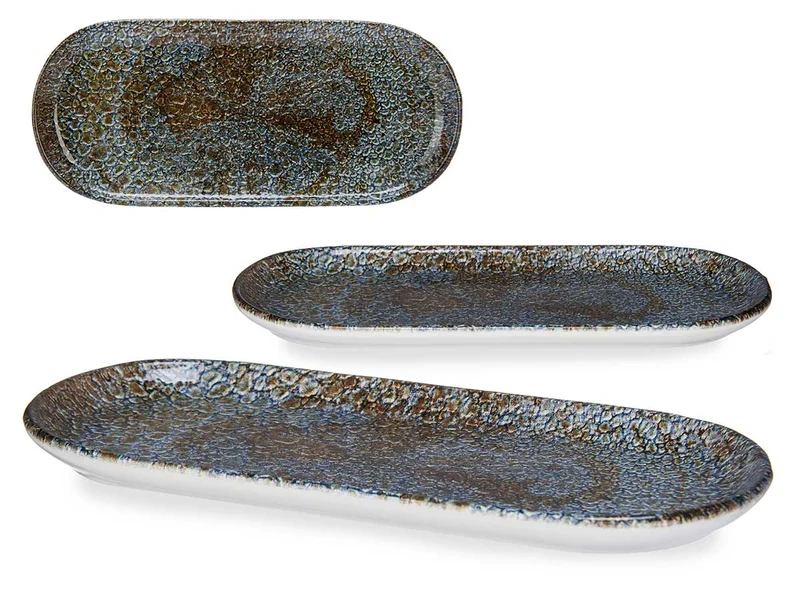 BANDEJA OVALADA OSCURO