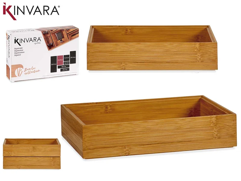 ORGANIZADOR BAMBU APILABLE 23X15CM